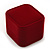 Burgundy Red Velour Box For Rings - view 3