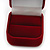 Burgundy Red Velour Box For Rings - view 4