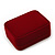 Luxury Red Velour Wedding Two Ring Box - view 3