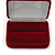Luxury Red Velour Wedding Two Ring Box - view 4