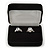 Luxury Black Velour Wedding Two Ring Box - (Rings Are Not Included) - view 3