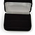 Luxury Black Velour Wedding Two Ring Box - (Rings Are Not Included) - view 4