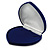 Luxury Blue Velour Heart Jewellery Box for Set/ Necklace/ Brooch/ Pendant/ Earring/ Comb (Necklace Not Included) - view 3