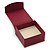 Stylish Cranberry Square Cardboard Gift Box with Magnetic Lid Closure - view 2