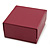 Stylish Cranberry Square Cardboard Gift Box with Magnetic Lid Closure - view 9