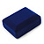 Luxury Blue Velour Wedding Two Ring Box (Rings Are Not Included) - view 6