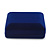 Luxury Blue Velour Wedding Two Ring Box (Rings Are Not Included) - view 3