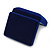 Luxury Blue Velour Wedding Two Ring Box (Rings Are Not Included) - view 5