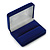 Luxury Blue Velour Wedding Two Ring Box (Rings Are Not Included)