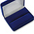 Luxury Blue Velour Wedding Two Ring Box (Rings Are Not Included) - view 4