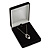 Luxury Black Velour Brooch/ Pendant/ Earring/ Hair Accessories Jewellery Box - view 2