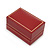 Burgundy Red Leatherette One & Two Rings Box - view 4