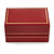 Burgundy Red Leatherette One & Two Rings Box - view 6