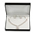 Large Luxury Black Leatherette Brooch/ Pendant/ Earrings/ Comb/ Set Jewellery Box - view 2