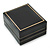 Black Leatherette Stud Earrings/ Pendant Jewellery Box (Jewellery are Not Included) - view 2