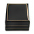 Black Leatherette Stud Earrings/ Pendant Jewellery Box (Jewellery are Not Included) - view 6