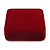 Large Luxury Square Burgundy Velour Brooch/ Pendant/ Earrings Jewellery Box - view 8