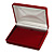 Luxury Burgundy Velour Brooch/ Pendant/ Earring/ Comb Jewellery Box - view 9