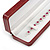 Luxury Burgundy Red Snake Leatherette Bracelet/ Pendant/ Watch Jewellery Box - view 5