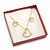 Glitter Red Earrings/ Brooch/ Pendant/ Set Jewellery Box - view 5