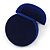 Dark Blue Velour Round Ring Jewellery Box - view 6