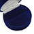 Dark Blue Velour Round Ring Jewellery Box - view 3