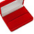 Luxury Red Velour Wedding Two Ring Box (Rings Are Not Included) - view 4