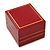 Burgundy Red Leatherette Ring Box