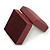 Matte Brown Wooden Style Luxurious Earrings Box with Curvy Sides - view 5