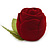 Dark Red Rose Gift Box for Small Rings - view 5