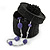 Bracelet/ Ring/ Pendant/ Earrings/ Jewellery Set Black Glass Bead Handmade Box - 75mm D/ 60mm H - view 2