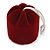 Burgundy Red Velour Pouch Jewellery Box For Small Ring/ Stud Earrings/ Pendant/ Small Brooch