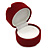 Burgundy Red Velour Pouch Jewellery Box For Small Ring/ Stud Earrings/ Pendant/ Small Brooch - view 2