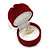 Burgundy Red Velour Pouch Jewellery Box For Small Ring/ Stud Earrings/ Pendant/ Small Brooch - view 3