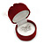 Burgundy Red Velour Pouch Jewellery Box For Small Ring/ Stud Earrings/ Pendant/ Small Brooch - view 4