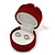 Burgundy Red Velour Pouch Jewellery Box For Small Ring/ Stud Earrings/ Pendant/ Small Brooch - view 5