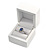Luxury Wooden Snow White Gloss Ring/ Stud Earrings Box (Rings are not included) - view 2