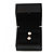 Luxury Wooden Black Gloss Wedding Double Ring/ Stud Earrings Box (Rings are not included) - view 3