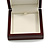 Luxurious Mahogany Gloss Wood Jewellery Presentation Box (Earrings, Brooch, Bracelet, Pendant) - view 2