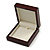 Luxurious Mahogany Gloss Wood Jewellery Presentation Box (Earrings, Brooch, Bracelet, Pendant)