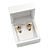 Luxury Wooden Snow White Gloss Earrings/ Pendant Box (Earrings are not included) - view 2