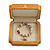 Victorian Style Luxury Wood Oak Gloss Jewellery Presentation Box (Earrings, Pendant, Bracelet, Brooch) - view 7