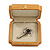 Victorian Style Luxury Wood Oak Gloss Jewellery Presentation Box (Earrings, Pendant, Bracelet, Brooch) - view 5