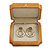 Victorian Style Luxury Wood Oak Gloss Jewellery Presentation Box (Earrings, Pendant, Bracelet, Brooch) - view 10