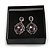 Black/White Fancy Card Pendant/ Earrings/ Jewellery Set/ Necklace/ Hair Accessories/ Bracelet Box - view 6