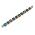 Vintage Inspired Multicoloured Semiprecious Stones Ladies Magnetic Bracelet - 17cm L (Medium) - view 5
