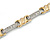 Plated Alloy Metal Clear Crystal Ladies Magnetic Bracelet - 19cm L (Large) - view 3