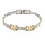 Plated Alloy Metal Clear Crystal Ladies Magnetic Bracelet - 19cm L (Large) - view 6