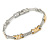Plated Alloy Metal Clear Crystal Ladies Magnetic Bracelet - 19cm L (Large) - view 7