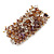 Fancy Glass Bead Flex Bracelet In Pastel Colours - 22cm L - Large - view 3